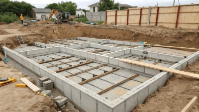 Устройство сборного ленточного фундамента